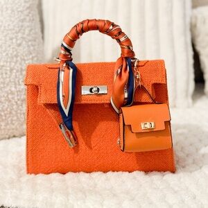 Juta orange handbag